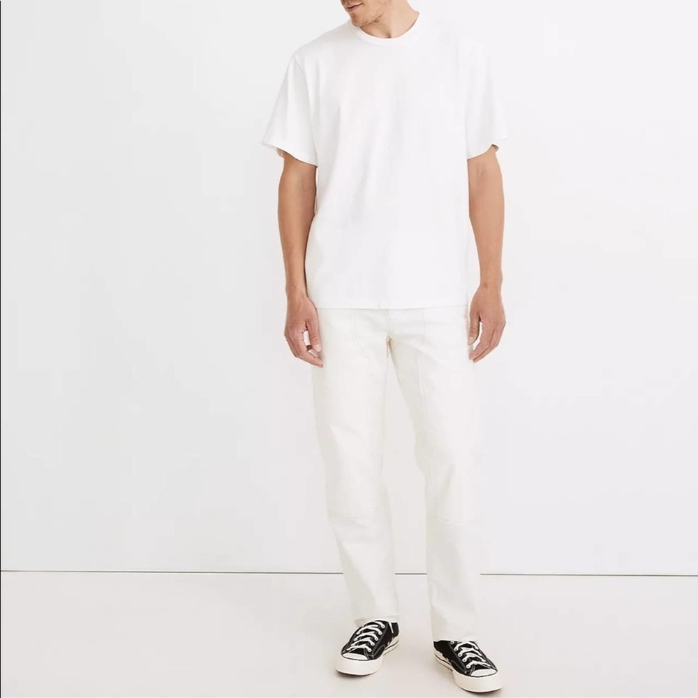 Madewell Men’s Made in USA Boxy Tee in white XXL